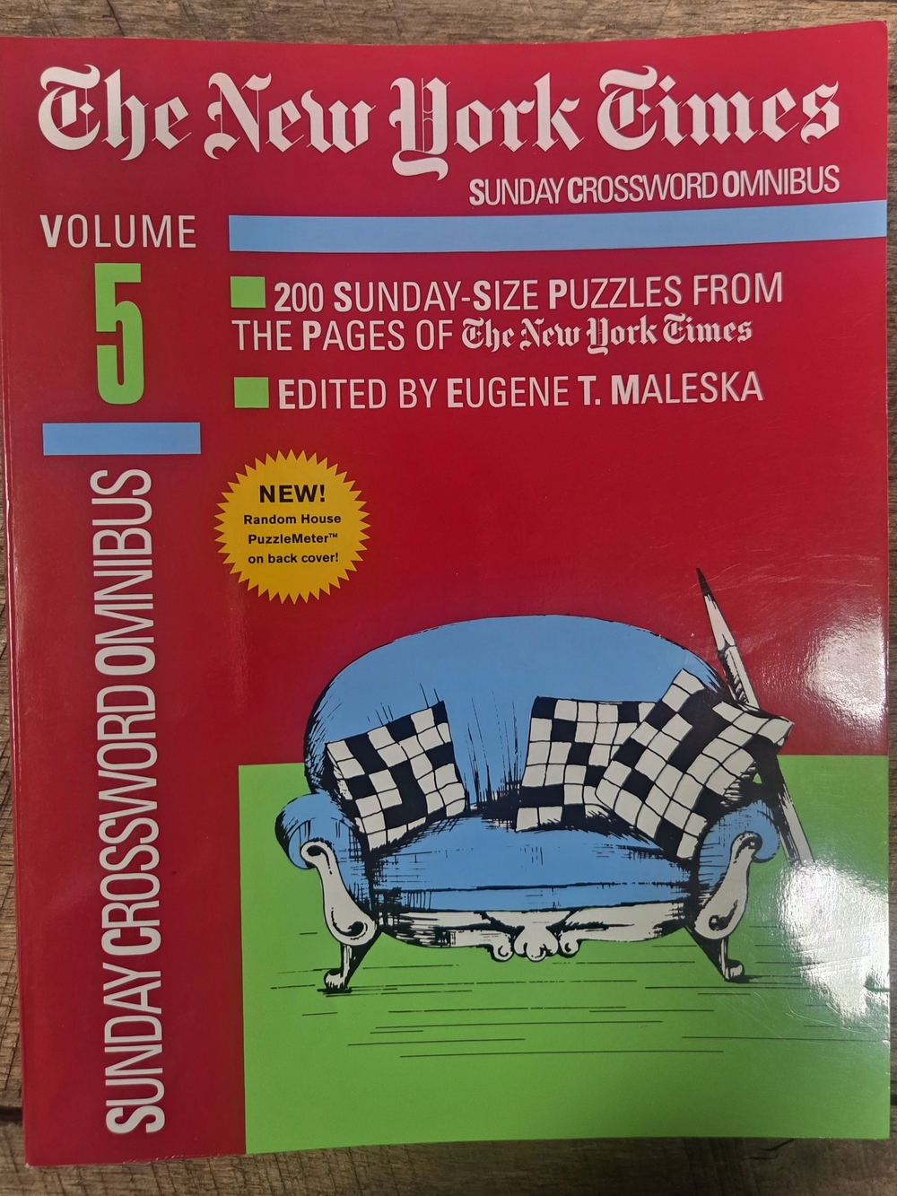 UNUSED ~ Vintage The New York Times Sunday Crossword Omnibus Volume 5 - RR